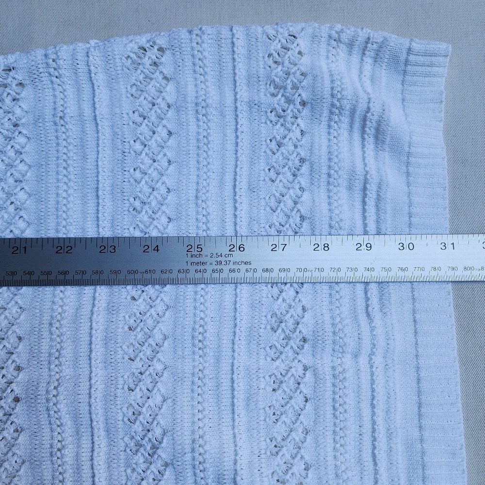 Tommy Bahama Crochet Pointelle Knit Swim Coverup Beach Sweater Hooded Dress - Picture 8 of 8